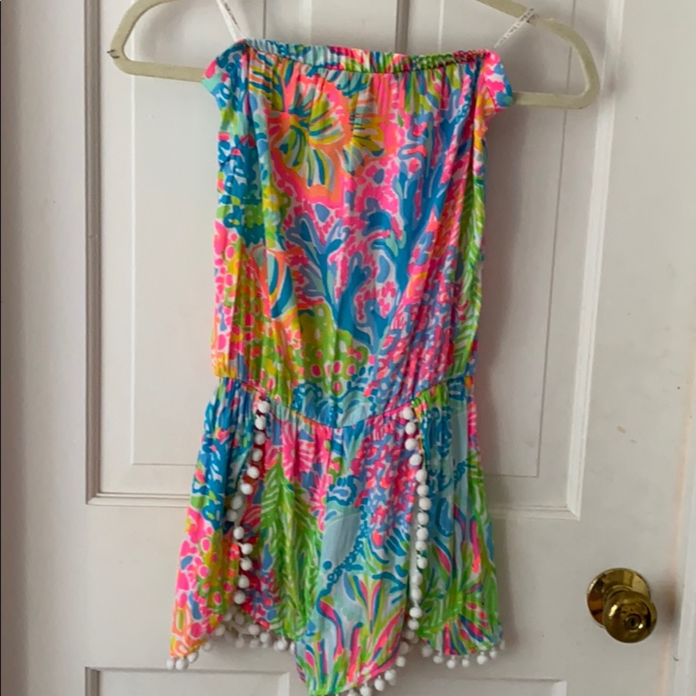 strapless romper